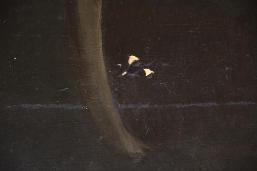 PERE PRUNA OCERANS (1904-1977). "DAMA EN FONDO NEGRO", 1944.
