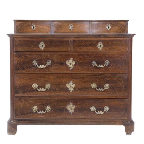CATALAN "DE CASTELLET" CHEST OF DRAWERS, 18TH CENTURY.