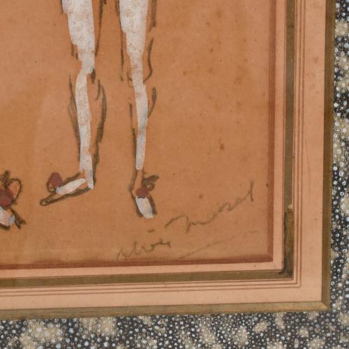 ESCUELA ESPAÑOLA, SIGLO XX. "FIGURAS AFRICANAS".