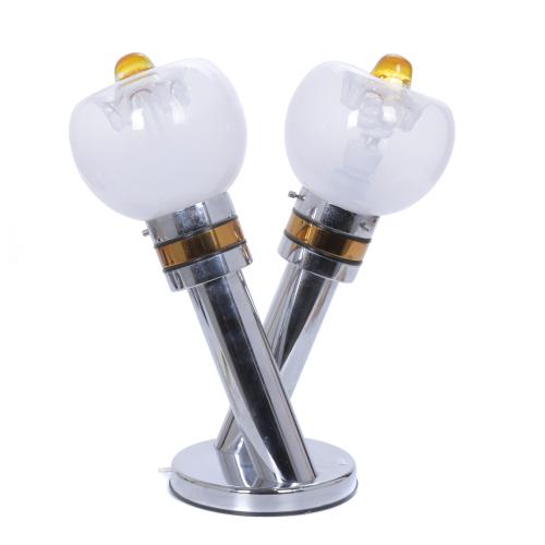 MAZZEGA MURANO GLASS TABLE LAMP.