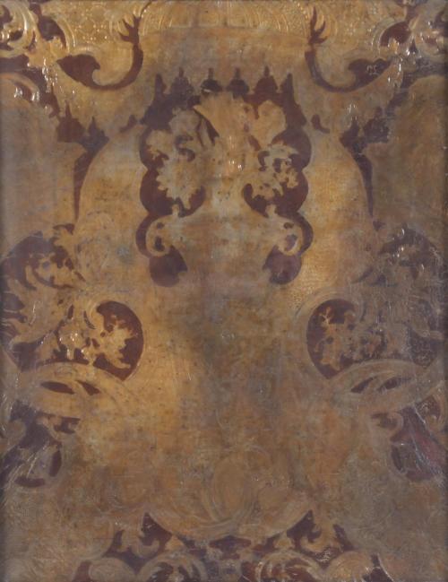 CHARLES II EMBOSSED LEATHER, LATE 17TH CENTURY. 