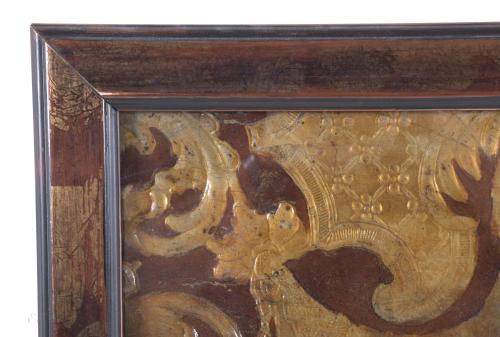 CHARLES II EMBOSSED LEATHER, LATE 17TH CENTURY. 