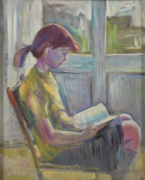 ESCUELA ESPAÑOLA, SIGLO XX. "LA LECTURA", 1972.