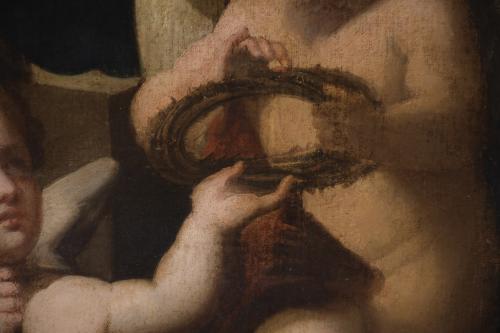 18TH CENTURY, SPANISH SCHOOL. "OUR LADY OF SORROWS".