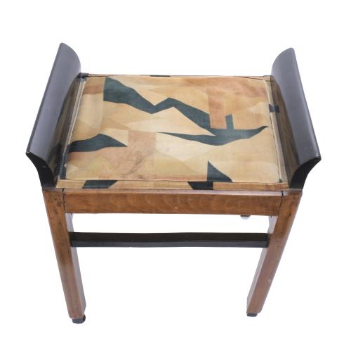 ART DECO BENCH IN VIENNESE STYLE.