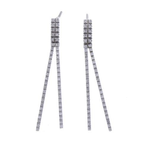 DIAMONDS LONG EARRINGS.