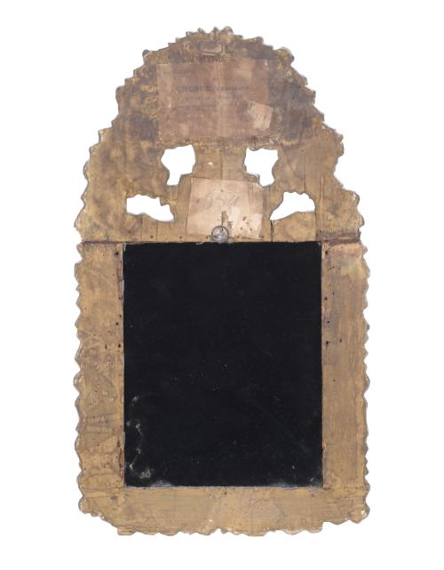 PEQUEÑO ESPEJO FRANCÉS, ESTILO LUIS XIII, CIRCA 1870.