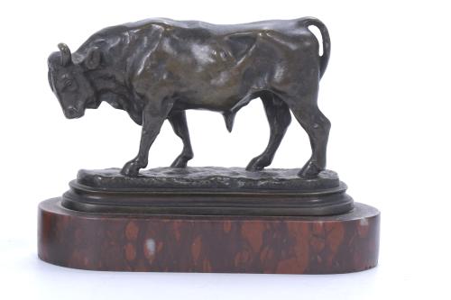 R. BONHEUR. PAIR OF BULLS.