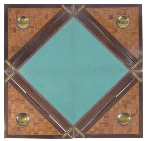 DIRECTORY GAME TABLE, EARLY 19TH CENTURY, CIRCA 1800.