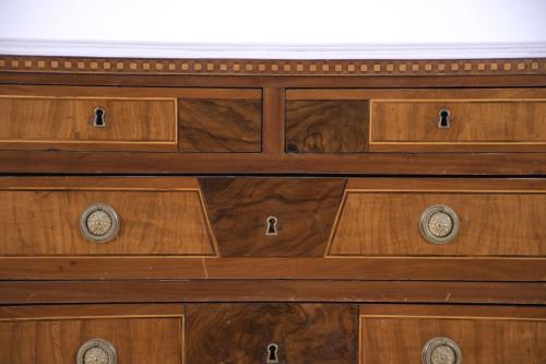 MALLORCAN CHARLES IV CHEST OF DRAWERS WITH MARQUETRY, CIRCA