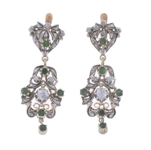 ELIZABETHAN LONG EARRINGS.