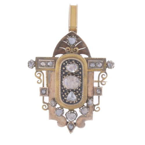 ALPHONSINE BROOCH-PENDANT.