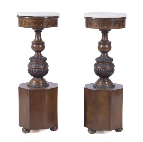 PAIR OF MARY CHRISTINE REGENCY STANDS, CIRCA 1830.