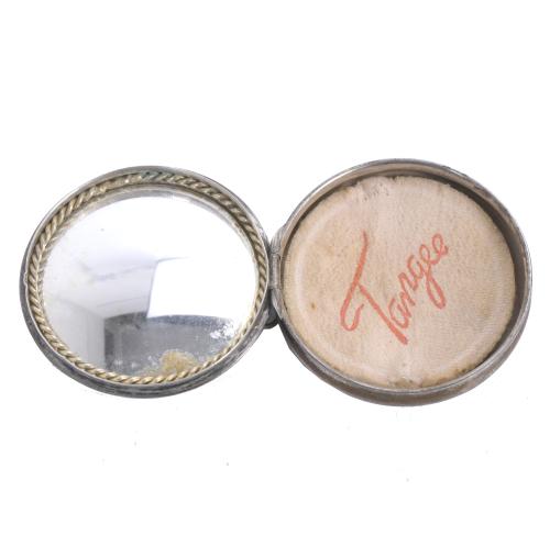 ENAMEL POWDER COMPACT.