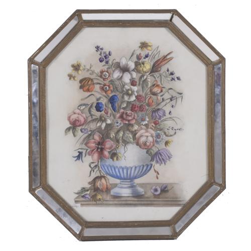 20TH CENTURY SPANISH SCHOOL. "FLOWERS VASE".