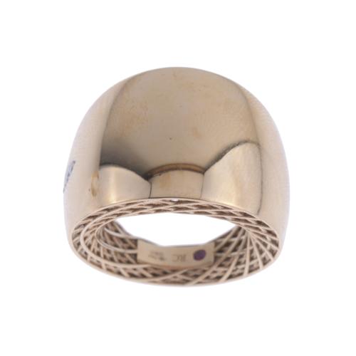 WIDE RING WITH DIAMONDS.