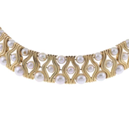 PEARLS CHOKER.