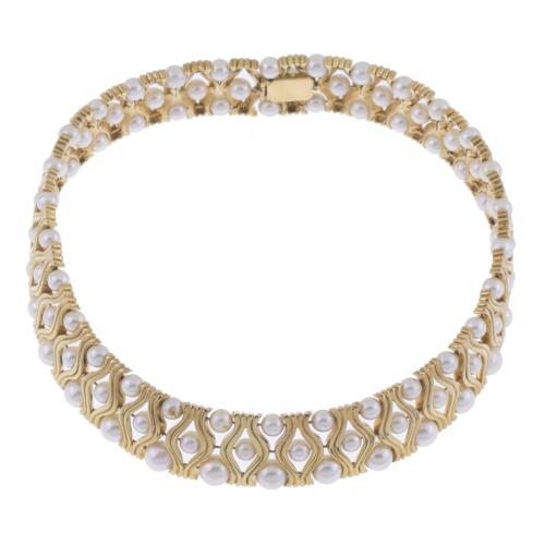 PEARLS CHOKER.