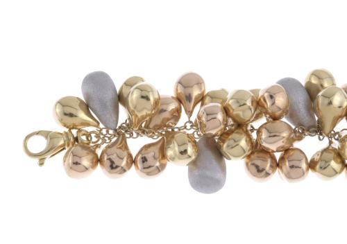 GOLD NUGGETS BRACELET.