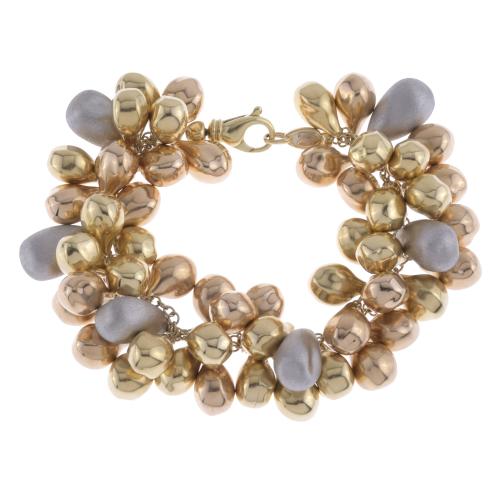 GOLD NUGGETS BRACELET.