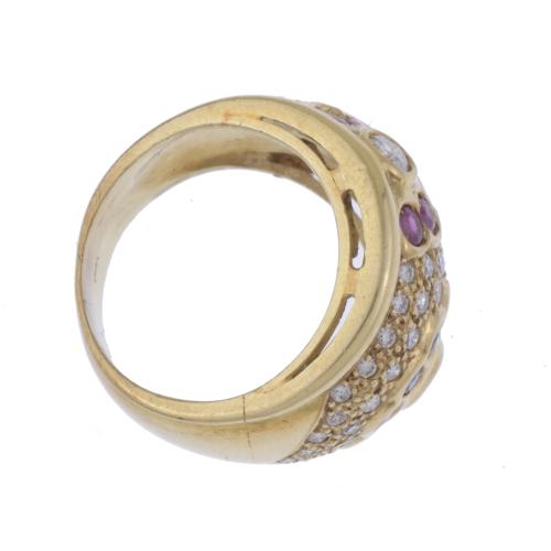 GEMSTONES FLORAL RING