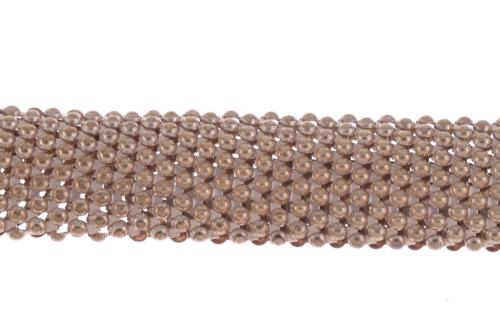 TWO MESH AND ZIRCONS BRACELETS.