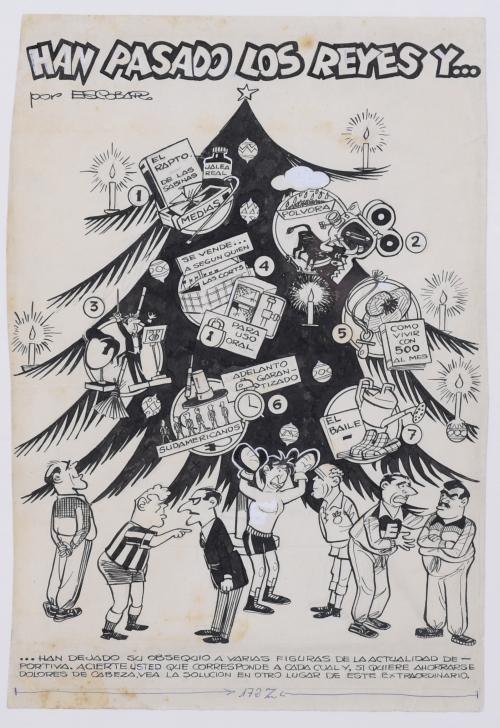 JOSÉ ESCOBAR Y SALIENTE (1908-1994).  "HAN PASADO LOS REYES Y..."