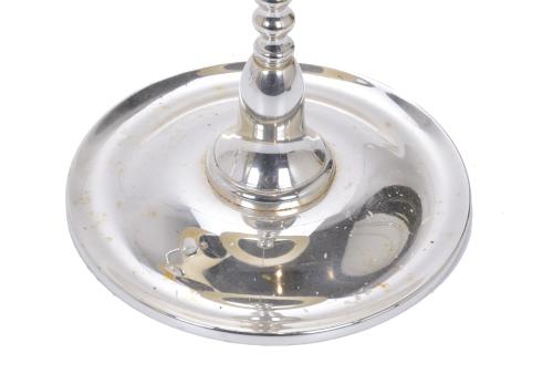 PAIR OF VALENTI-STYLE SILVERY LAMPS, THIRD QUARTER OF THE 2
