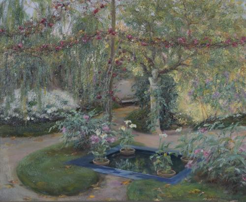 AGAPITO CASAS ABARCA (1874-1964). "GARDEN".