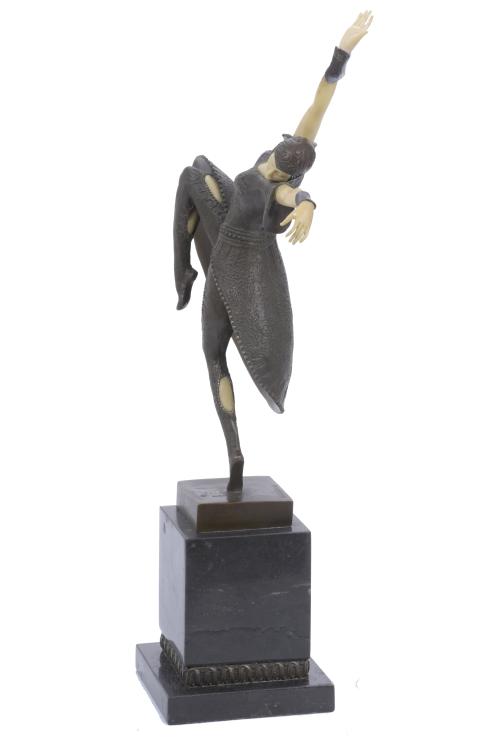 "ALMERIA", AFTER CHIPARUS MODELS, 20TH CENTURY.