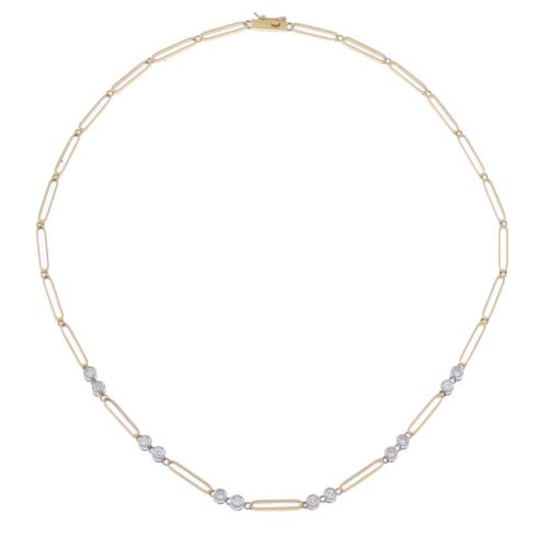 NECKLACE WITH TWELVE DIAMONDS