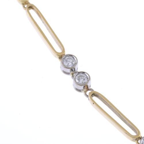 NECKLACE WITH TWELVE DIAMONDS