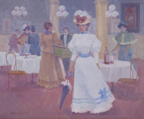 CRUZ LÓPEZ SAGASTA (1951).  "LADY IN WHITE".