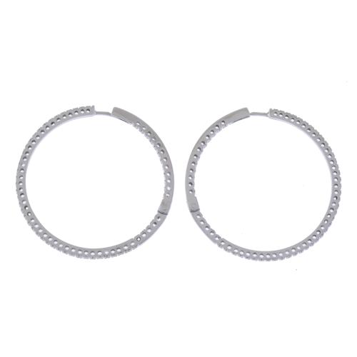 DIAMONDS CREOLE EARRINGS.
