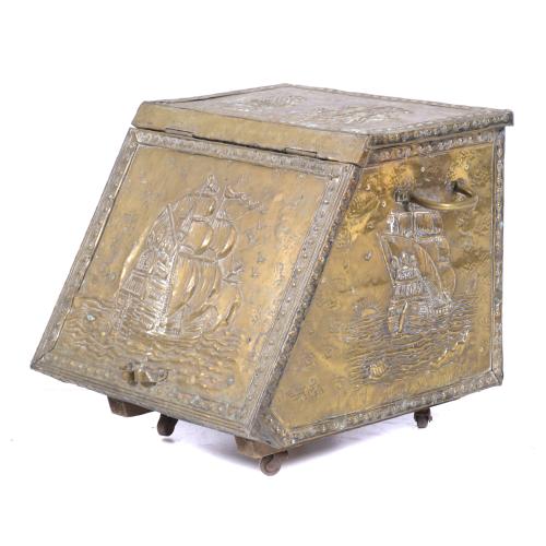 BRASS COAL BUNKER, CIRCA 1950.