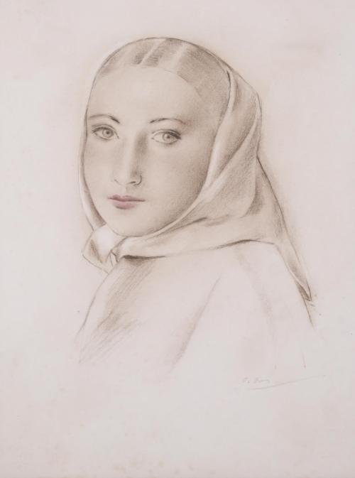 CARMEN OSÉS (1898-1961). "WOMAN'S PORTRAIT".