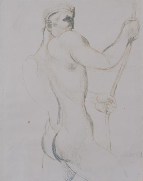 MANOLO HUGUÉ (1872-1945). “MEN'S ACADEMY”.
