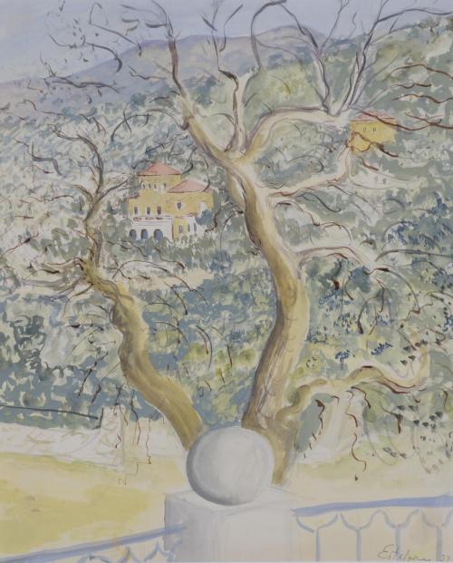 ESTEBAN VICENTE (1903-2001). "LANDSCAPE", 1932.