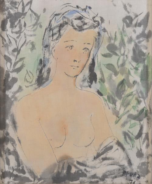 PERE PRUNA OCERANS (1904-1977). "RETRATO DESNUDO FEMENINO", 1976.