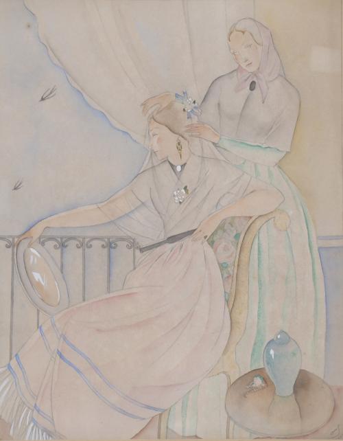 JOSEP PASCUAL OMS (1903-1977). "EL TOCADO".