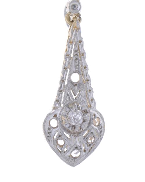 ART DECO STYLE LONG EARRINGS.