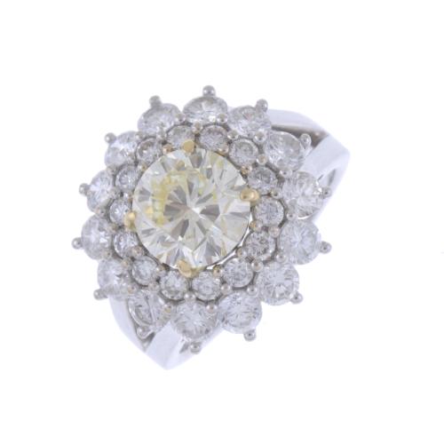 SORTIJA ROSETON DE DIAMANTES