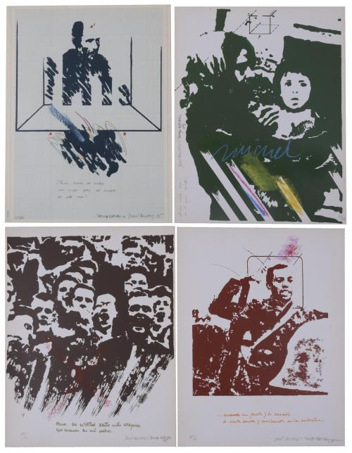 JAUME PLENSA (1955) and JORDI BALCELLS (20th century). "HOMAGE TO MIGUEL HERNÁNDEZ", 1975.