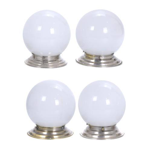 SET OF FOUR ART DECO CEILING LAMPS, CIRCA 1920.