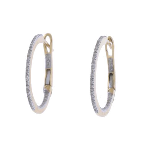 DIAMONDS HOOP EARRINGS