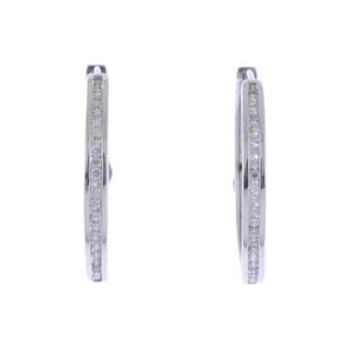 DIAMONDS HOOP EARRINGS