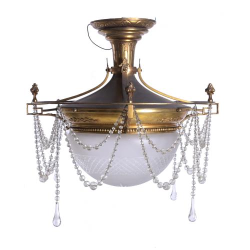 BÉLLE ÉPOQUE STYLE CEILING LAMP, 20TH CENTURY.