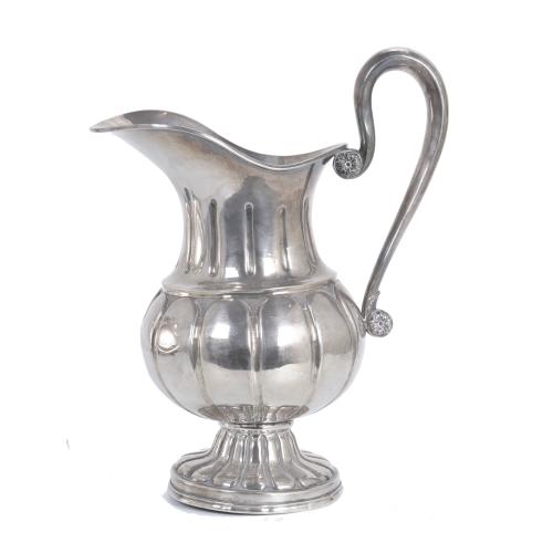 TRANSITION EWER IN BARCELONA SILVER, 18TH - 19TH CENTURY.