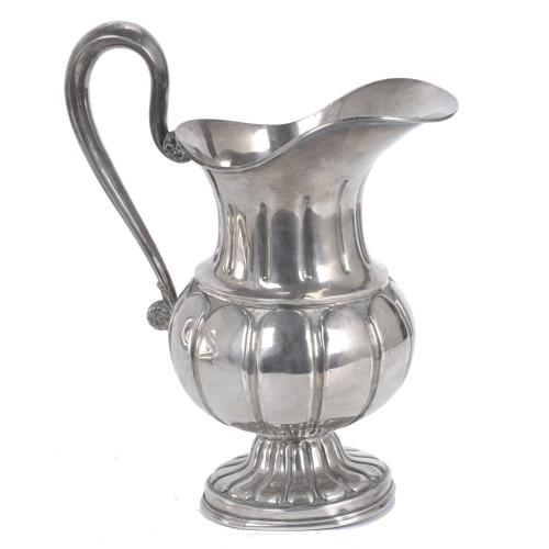 TRANSITION EWER IN BARCELONA SILVER, 18TH - 19TH CENTURY.