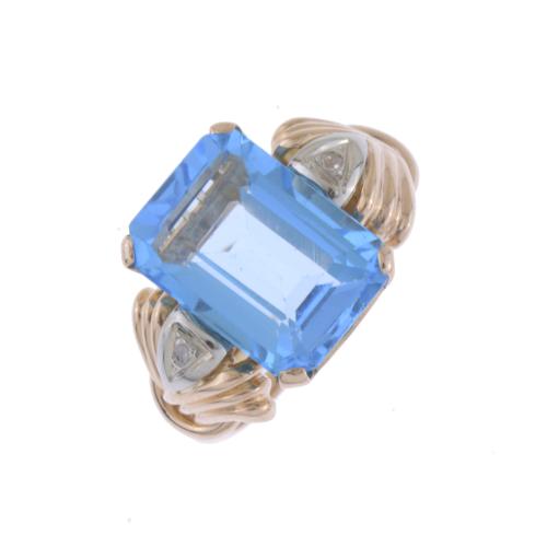 ART DECO STYLE TOPAZ RING